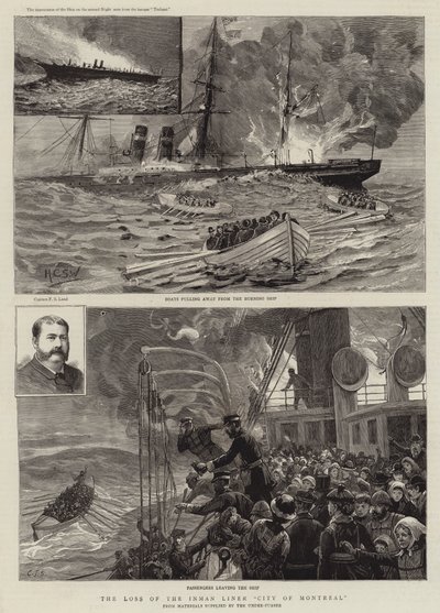 La perte du paquebot Inman City of Montreal - Henry Charles Seppings Wright